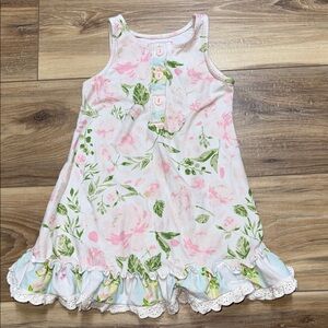 SweetHoney Pink and Green Floral Nightgown